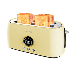Torradeira ClassicToast 15000 Yellow Extra Double Cecotec