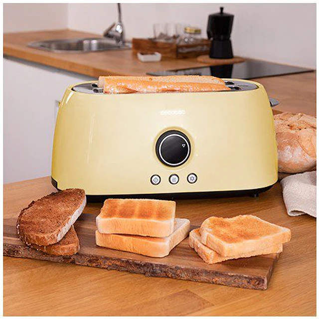 Torradeira ClassicToast 15000 Yellow Extra Double Cecotec