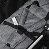 Carrinho de bebé 2 em 1 carrinho de passeio e alcofa para crianças de 0 a 36 meses com capota dobrável encosto inclinável cesta grande alavanca de freio carga 15kg 80x51x102cm cinza