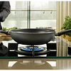 Placa de Gás Crystal FHCR 301 1TC HE BK C Preto 31cm