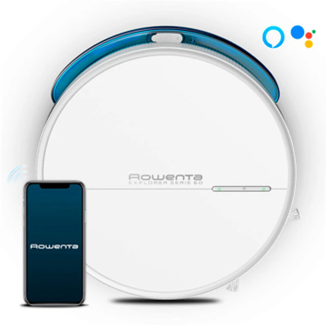Aspirador Robot Rowenta 0,4L 65dB Wi-Fi RR7427WH (Branco)