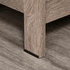 Estante de madeira de 2 níveis com laterais reforçadas para livros Fotos Plantas 80x30x82 cm Carvalho