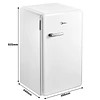 Frigorífico Midea MDRD142SLF01