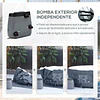 Spa insuflável redondo para 4-6 pessoas 950l jacuzzi insuflável ø195x68cm com 108 jatos de massagem aquecimento controle remoto filtro e tapete para exteriores azul