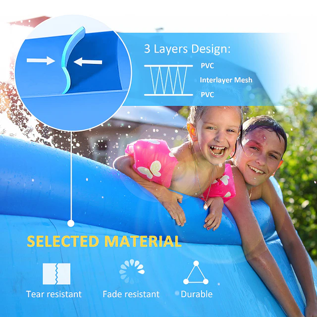 Piscina redonda 4.000 litros 274x76cm