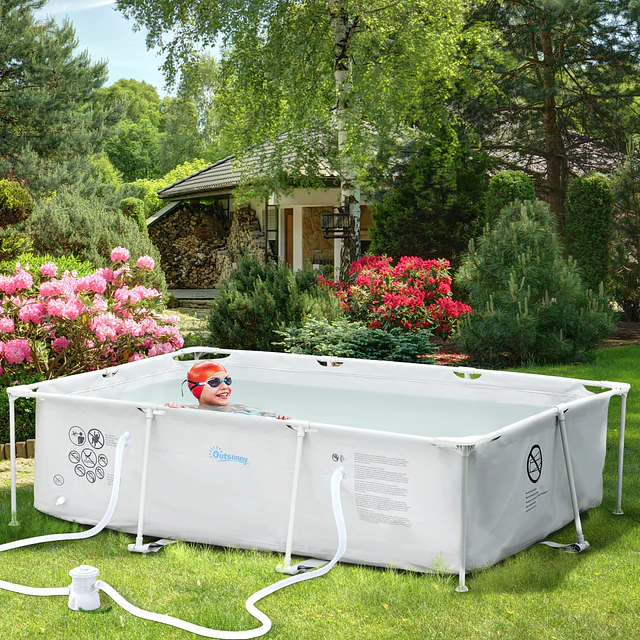 Piscina desmontável tubular 291x190x75cm