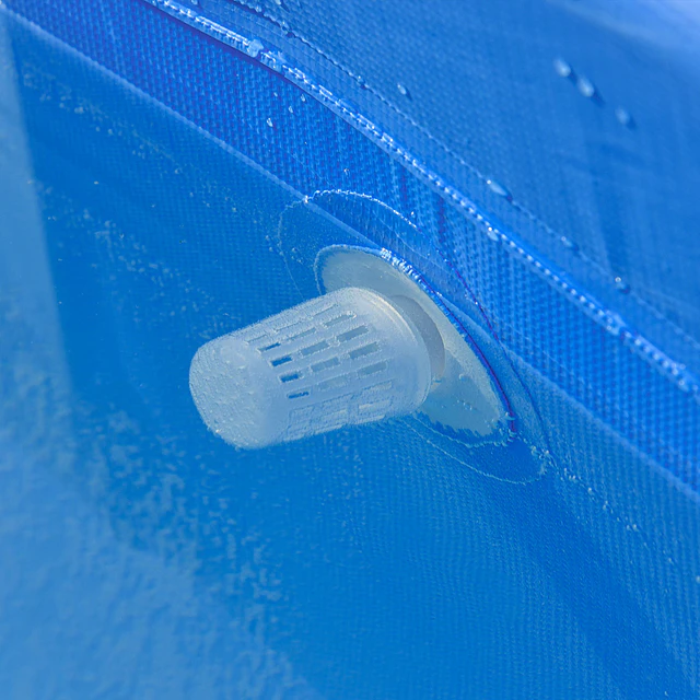Piscina desmontável tubular 252x152x65cm com depuradora de cartucho piscina retangular de exterior para adultos e crianças 3600l azul