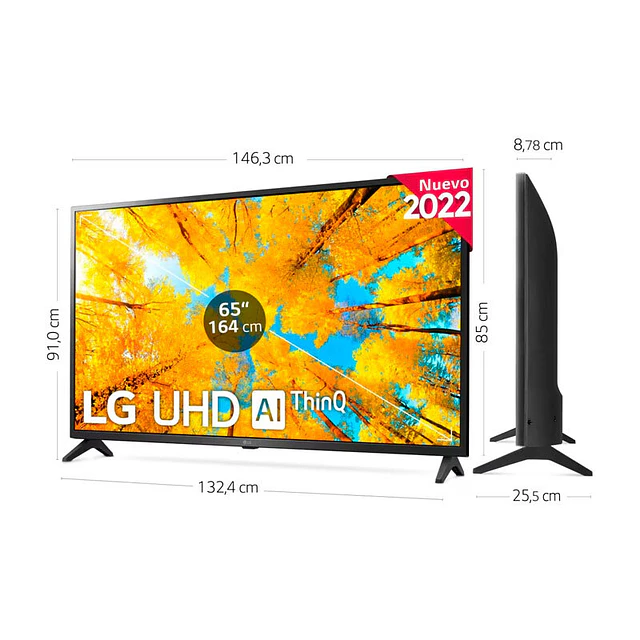 TV 4K 164cm - 65'' LG 65UQ75006LF