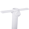 Ponta de guarda-sol com botão de aperto ajuste universal proteção contra vento adequado para poste entre ø22-38 mm 37×24 cm branco