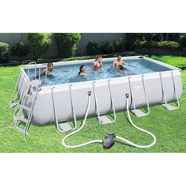 Piscina retangular com 549x274x122