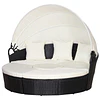 Cama redonda com toldo Outsunny