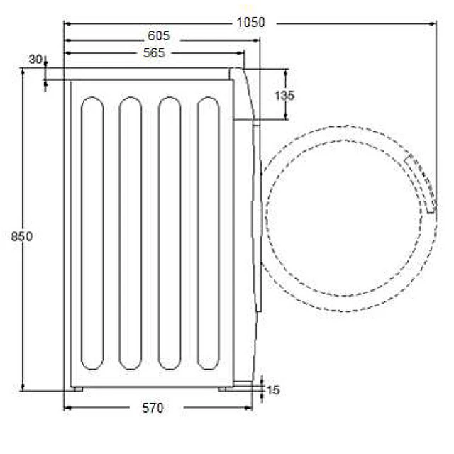 Máquina de lavar 8Kg Fagor 4FE8714