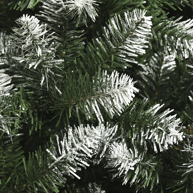 Árvore de natal artificial ø75x180cm com 630 ramas e 37 pinhas folhas de pvc base dobrável e suporte metálico decoração de natal para interiores verde