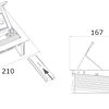 Tomada Flip Top Push Cozinha - 3 tomadas - Inox