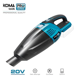 ASPIRADOR 20V (SEM BATERIA E CARREGADOR) 45,5×13,5cm KOMA TOOLS PRO SERIES BATTERY
