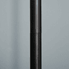 Lâmpada de pé com base de metal moderno com interruptor de pé Ф27,5×159 cm Preto