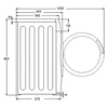 Máquina de lavar 8Kg Fagor 4FE8614X