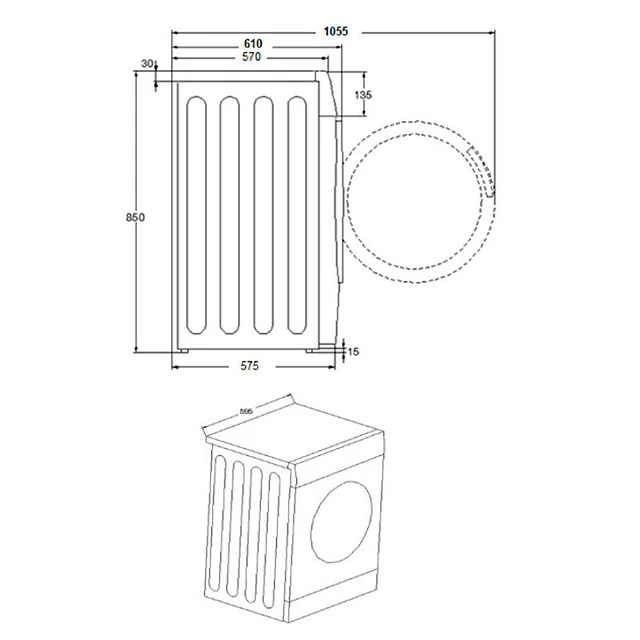 Máquina de lavar 9Kg Fagor 4FE9614X