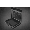 Forno Piro Steam, Preto e perfis cobre, Sonda SOP6604S2PNR, Combinado com vaporeira