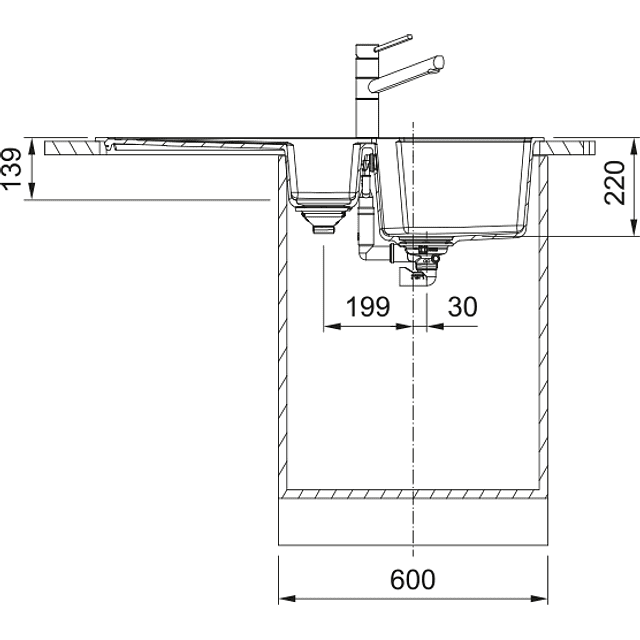 Lava Louça Urban UBG 651-100 Branco, Encastre, Reversível