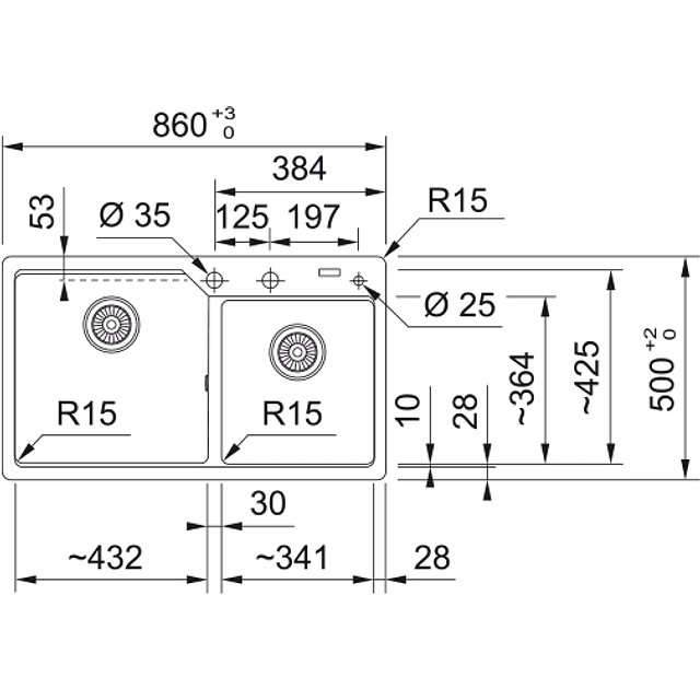 Lava Louça Urban UBG 620-86 Sahara, Encastre