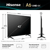 TV LED 4K 108cm - 43'' Hisense 43A6Q