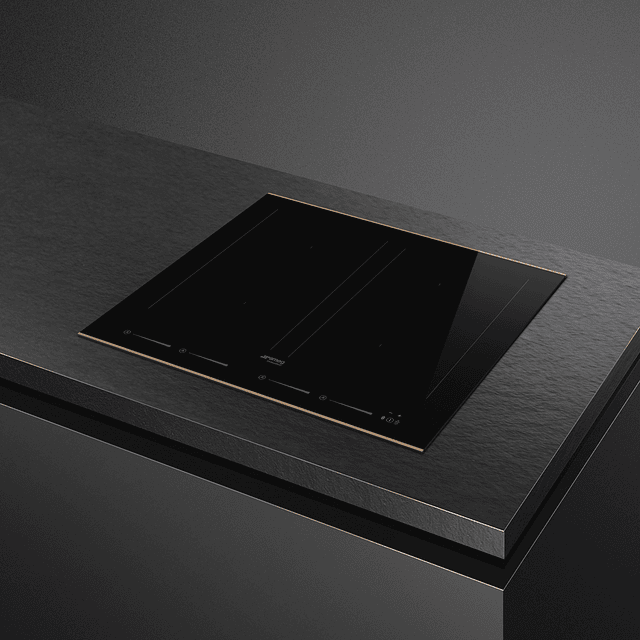 Placa MultiZona, Ceran preta e perfis cobre, 60cm SIM6644R