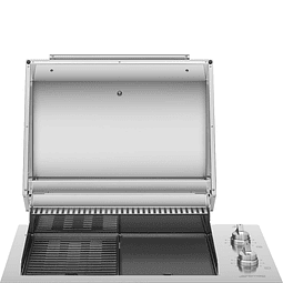 Barbecue elétrico, 1 grelha + 1 placa, 90 cm BBQE90X