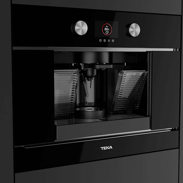 Máquina de café Teka CLC8350MC, vidro preto, de encastre