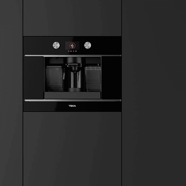 Máquina de café Teka CLC8350MC, vidro preto, de encastre