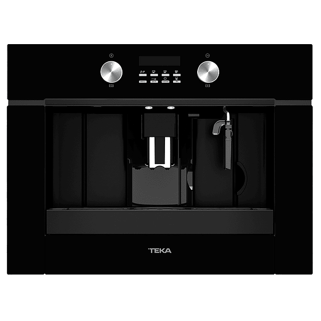 Máquina de café Teka CLC855GM, vidro preto, de encastre