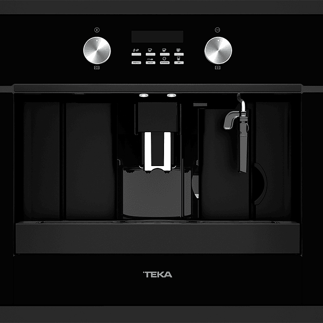 Máquina de café Teka CLC855GM, vidro preto, de encastre
