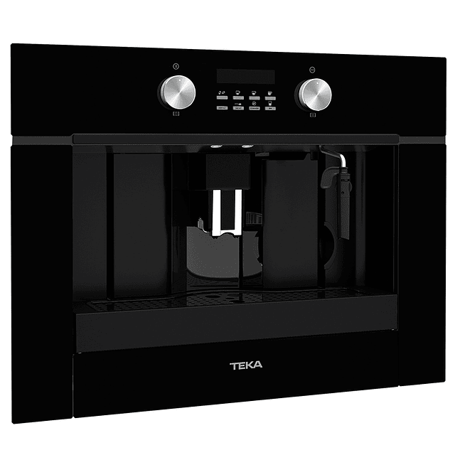 Máquina de café Teka CLC855GM, vidro preto, de encastre