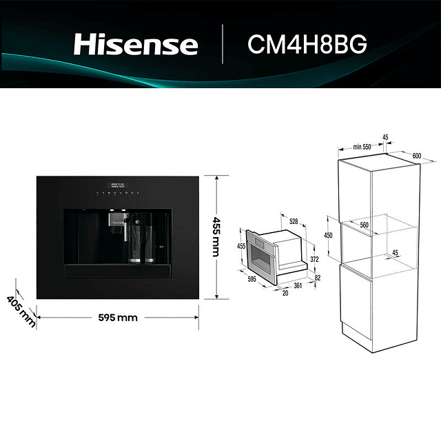 Máquina de café Hisense CM4H8BG