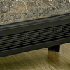 Lareira Elétrica 1000W/2000W com Chama LED Realista Termostato e Proteção Contra Superaquecimento 40,5x20x62cm Preto