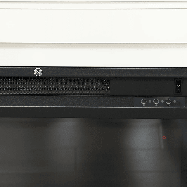 Lareira Elétrica com Efeito de Chama de 5 Níveis de Brilho e 12 Cores Decorativa 1000/2000W Temporizador para 30 m² 98x25x80 cm Branco