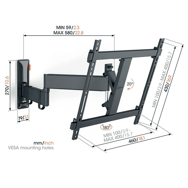 Suporte de TV Vogels TVM 3443 32'-65' (3834430)