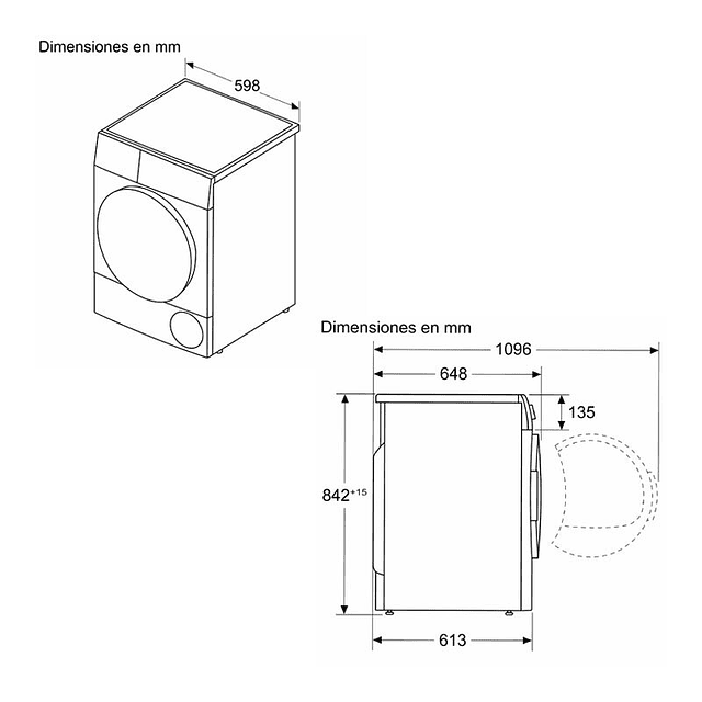 Máquina de Secar roupa 9Kg Balay 3SB3091BR