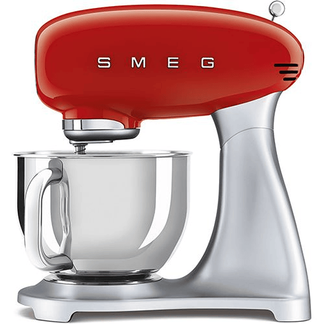 Batedeira com Taça SMEG Anni 50 SMF02RDEU (4.8 L - 800 W - 5 acessórios)