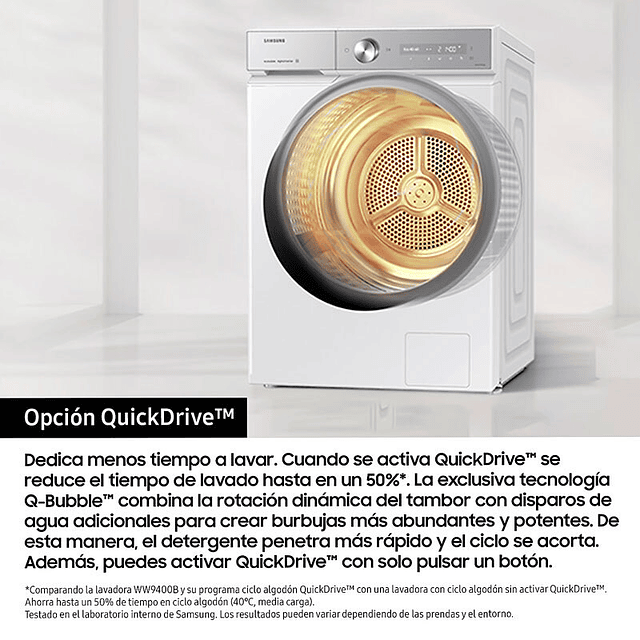 Máquina lavar roupa 9Kg Samsung WF90F09C4SU3