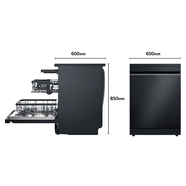 Máquina lavar louça LG DF375HMS Preto, livre instalação