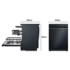 Máquina lavar louça LG DF375HMS Preto, livre instalação