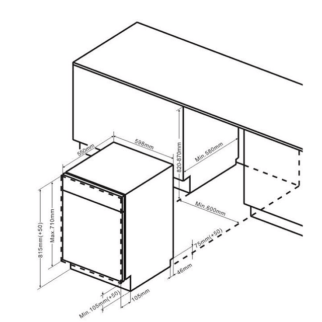 Máquina lavar louça Fagor 4LVF622IT, encastre