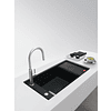 Lava Louça Fresno FSG 211-86 Preto, reversível, Instalação à face / Instalação inferior