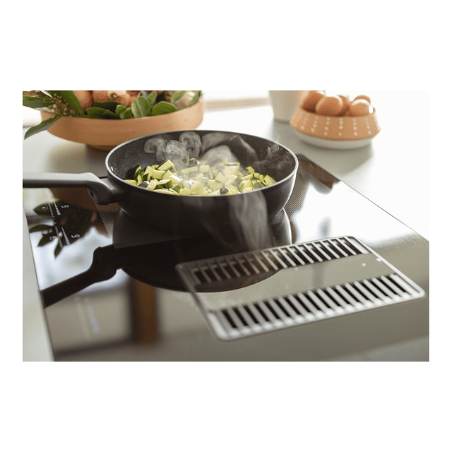 Placa de Indução com exaustor FMY 839 HE, Mythos 2Gether Glass, Classe A+