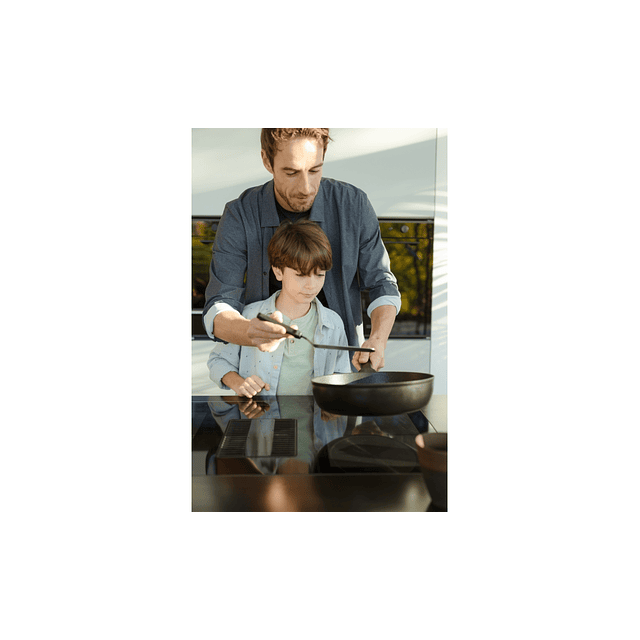 Placa de Indução com exaustor FMY 839 HE, Mythos 2Gether Glass, Classe A+