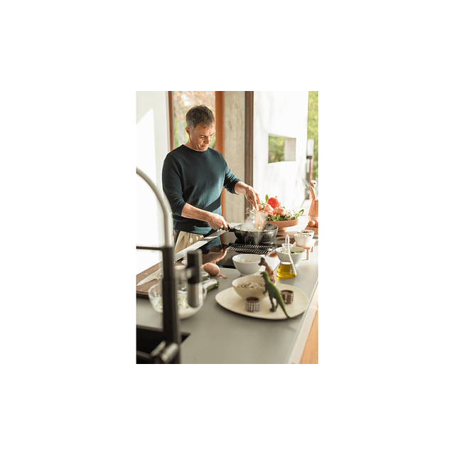 Placa de Indução com exaustor FMY 839 HE, Mythos 2Gether Glass, Classe A+