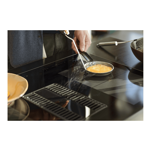 Placa de Indução com exaustor FMY 839 HE, Mythos 2Gether Glass, Classe A+