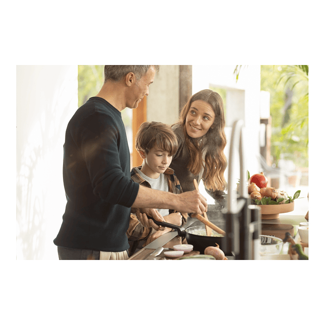 Placa de Indução com exaustor FMY 839 HE, Mythos 2Gether Glass, Classe A+