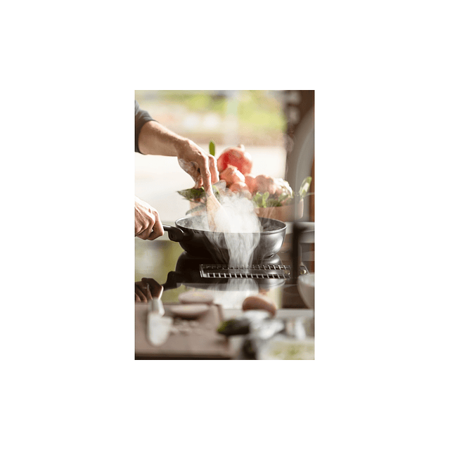 Placa de Indução com exaustor FMY 839 HE, Mythos 2Gether Glass, Classe A+